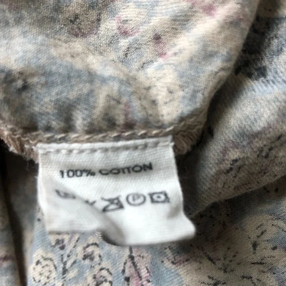 NWT New MAGNOLIA PEARL Free People Block Print Kelly Western Blouse Shirt Rambha - Picture 12 of 13